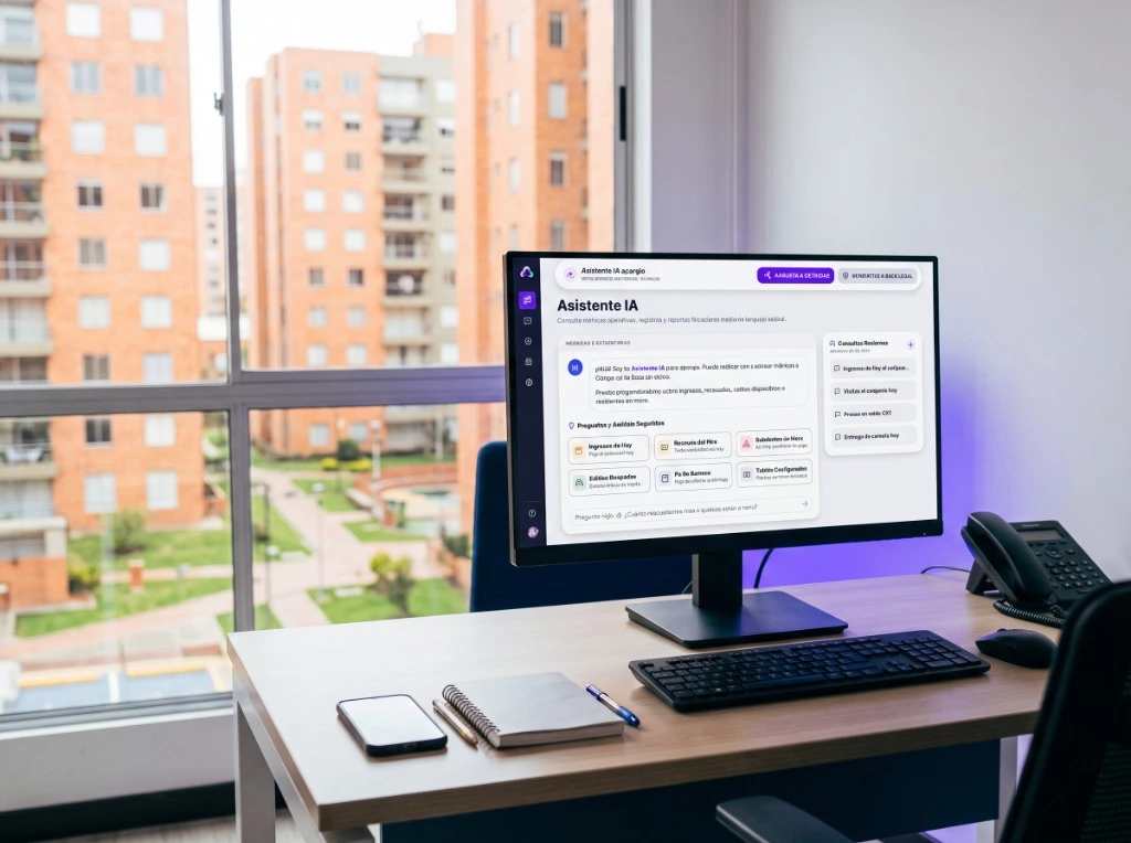 Módulo de Inteligencia Artificial de Aparqio respondiendo métricas y reportes